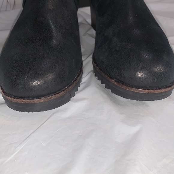 SOREL Black Cate Buckle Waterproof Leather Boots Size 8 - Picture 5 of 13